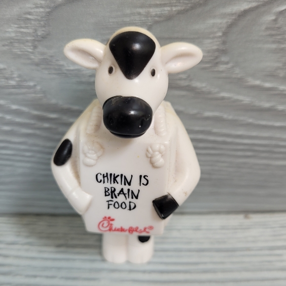 Chik-Fil-A Eat Mor Chikin Cow - Chikin Is Brain Food Collectible Chicken "Toy" - Picture 1 of 6